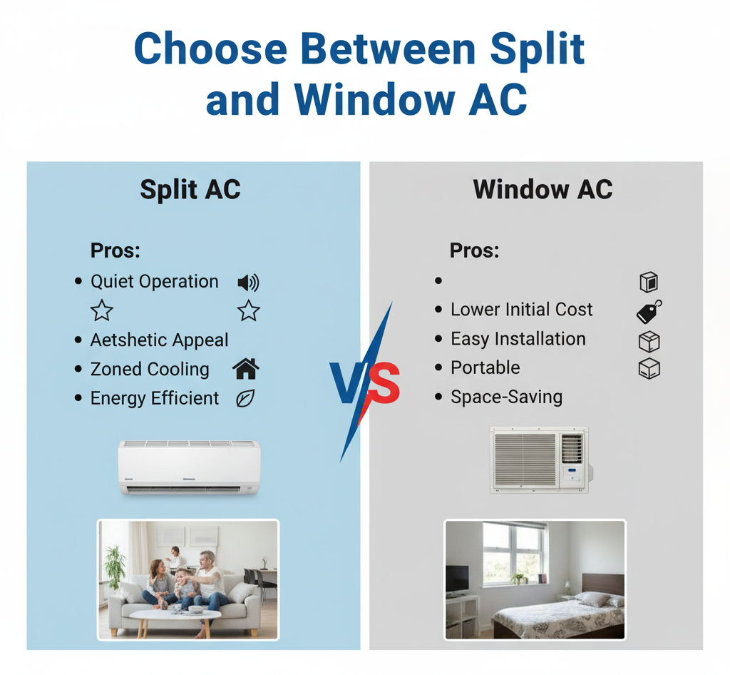 Choose Between Split and Window AC