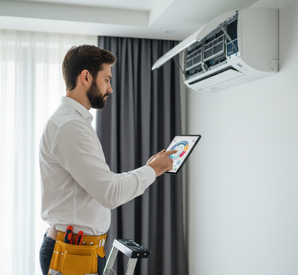 Final Checks and Testing of blue star ac installation