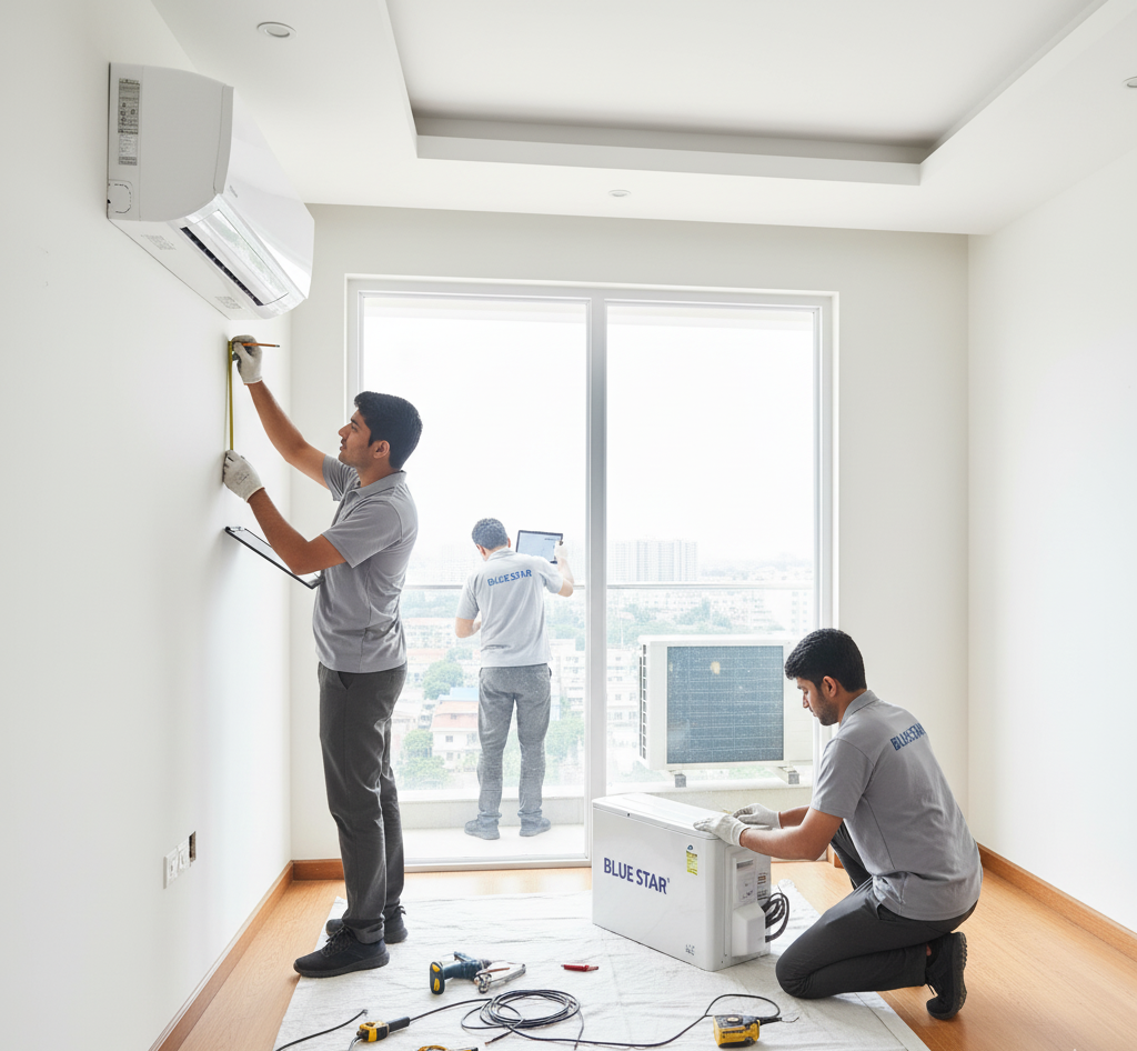 blue star ac Pre-Installation Preparations
