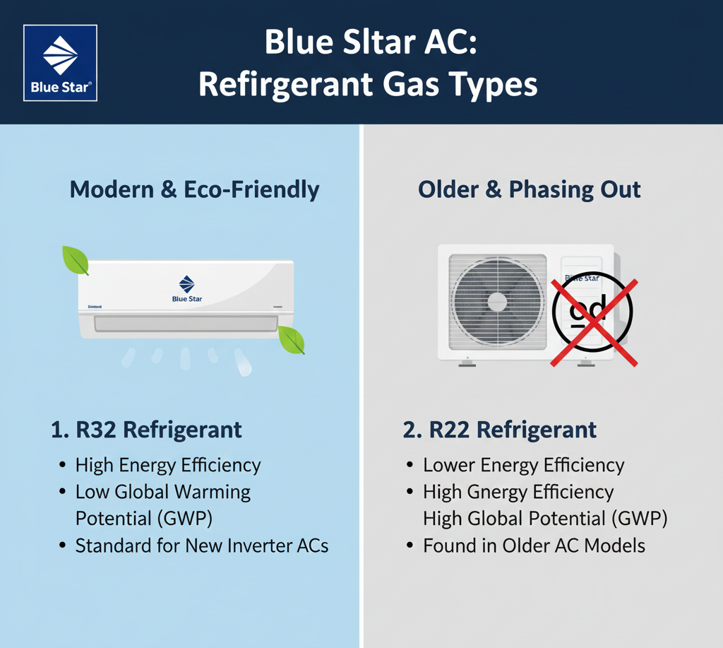 Blue Star AC Gas Refill Cost in India