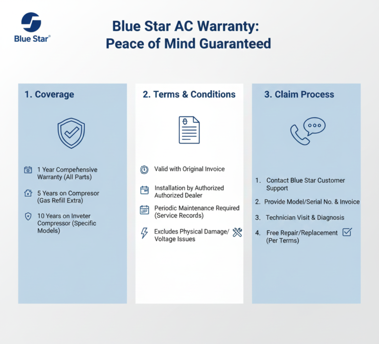 Blue Star AC warranty