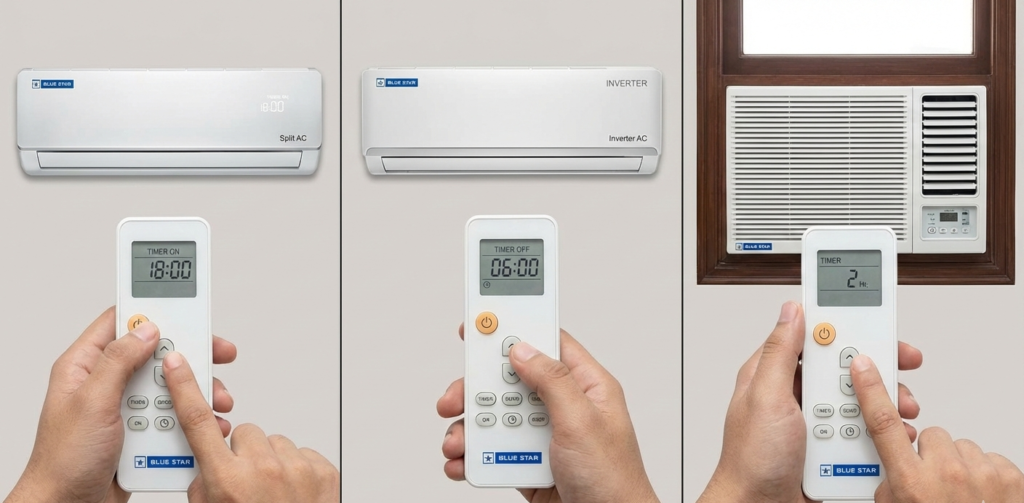 Blue Star AC Timer Settings