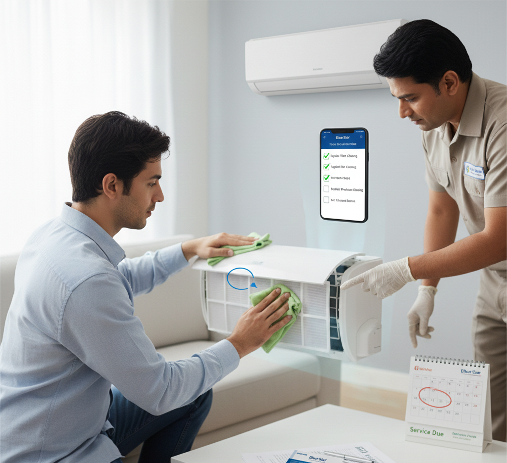 blue star ac warranty