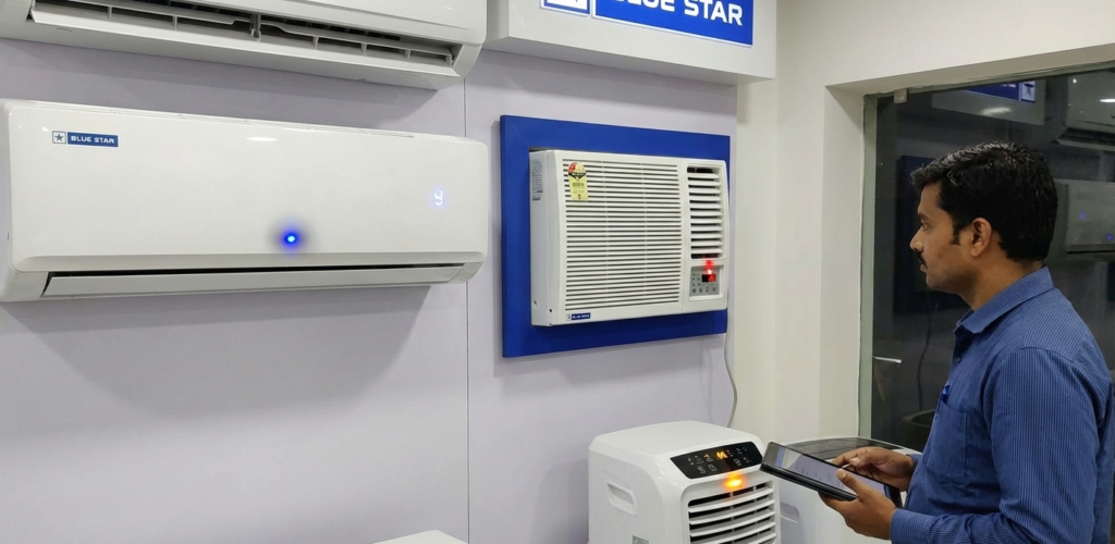 Blue Star AC light blinking