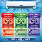 Blue Star AC Fan Modes Explained (High, Auto, Silent)