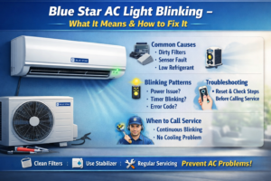 Read more about the article Blue Star AC Light Blinking – What It Means & How to Fix It