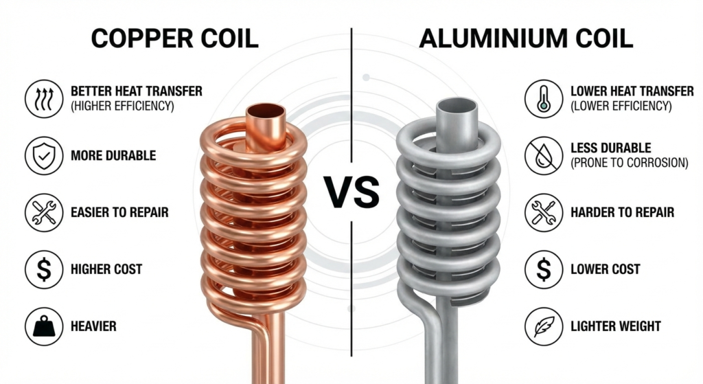 Blue Star AC Copper Coil vs Aluminium Coil