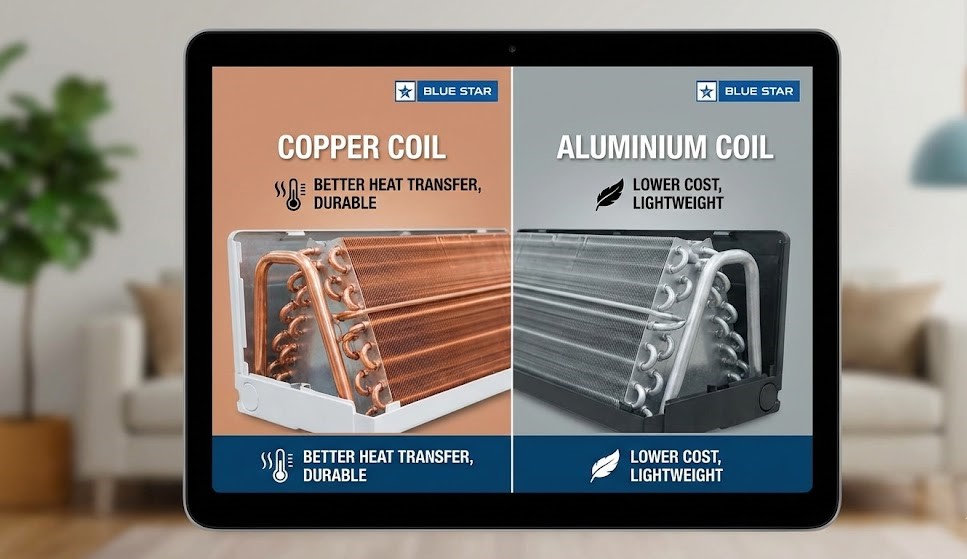 Blue Star AC Copper Coil vs Aluminium Coil