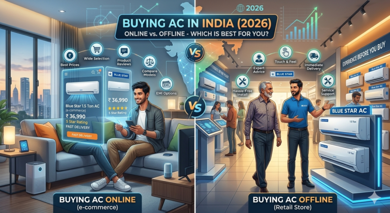Buying AC Online vs Offline in India