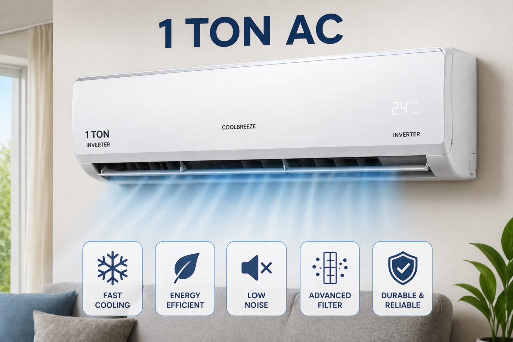 1 ton vs 1.5 ton AC in India