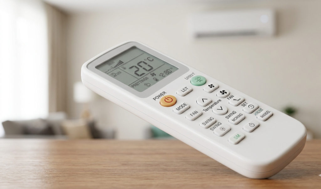 Blue Star AC remote symbols meaning