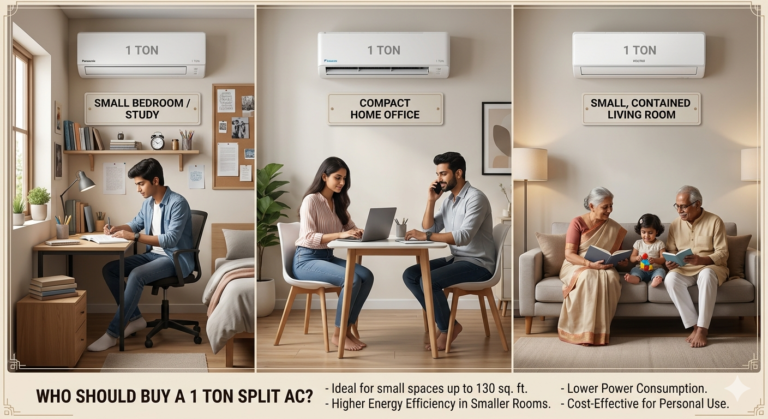 Best 1 Ton Split AC in India 2026 – Budget to Premium Picks
