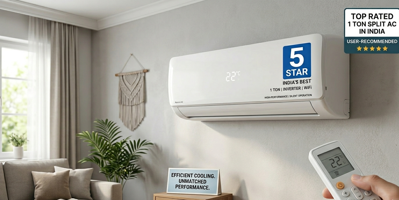 You are currently viewing Best 1 Ton Split AC in India (2026) – Top Picks & Buying Guide