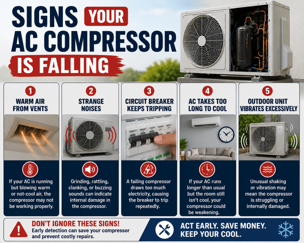 AC compressor damage causes